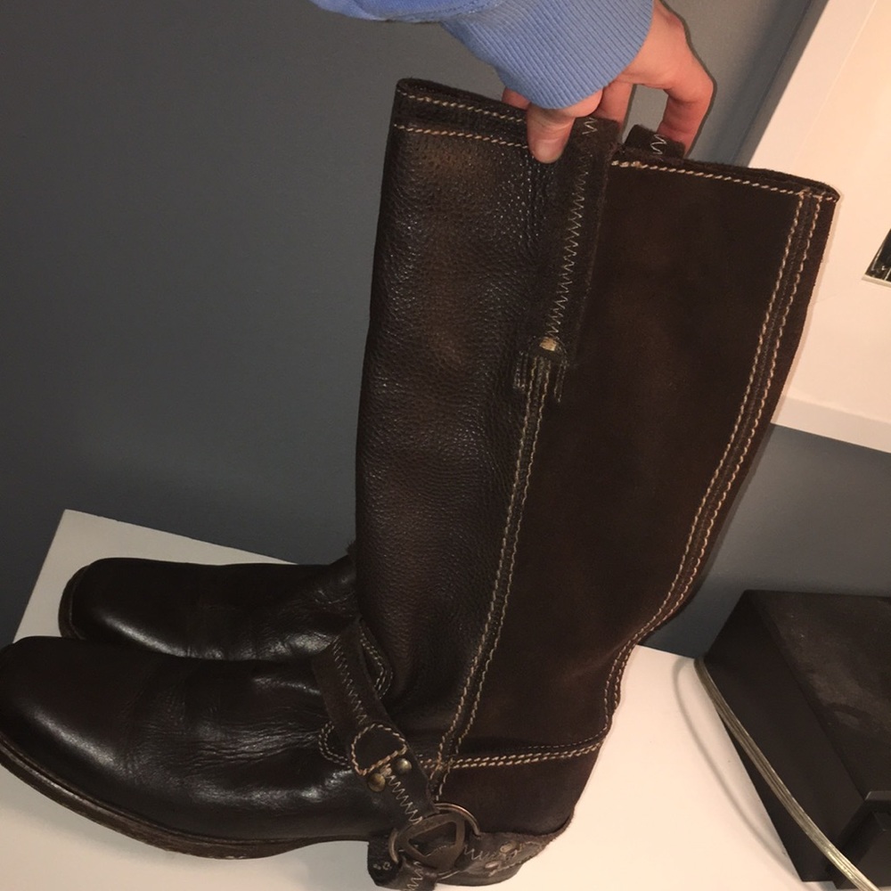 BED STU BROWN LEATHER BOOTS SIZE 9.5